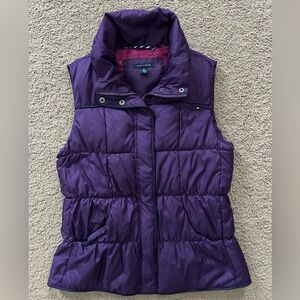 Tommy Hilfiger Women’s Purple Quilted Puffer Vest size S